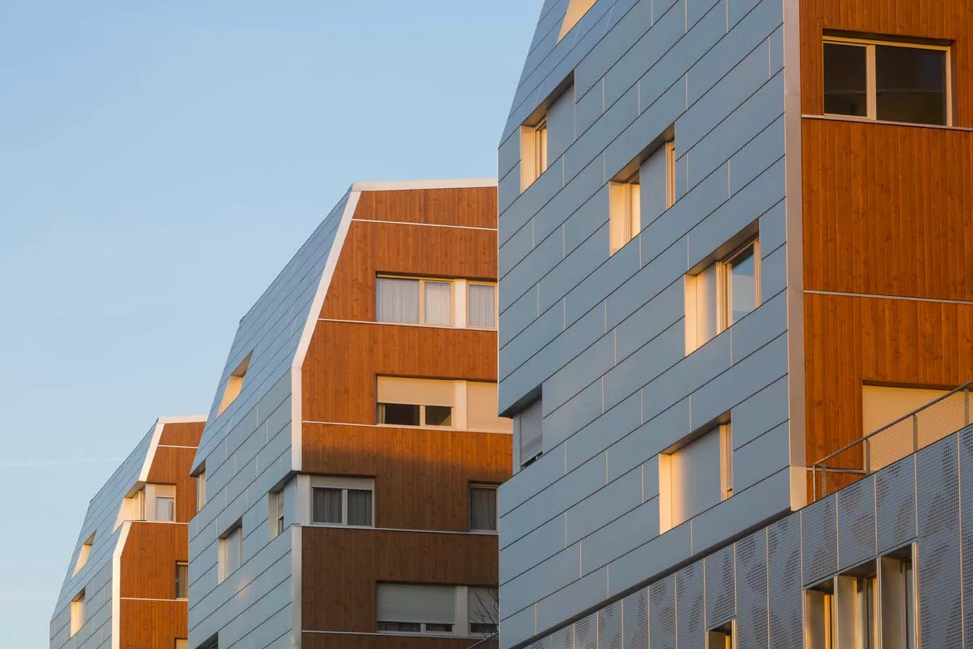 Ilôt K la Cerisaie - Fresnes I Bardage en douglas ignifugé BIME® I Woodenha Industries