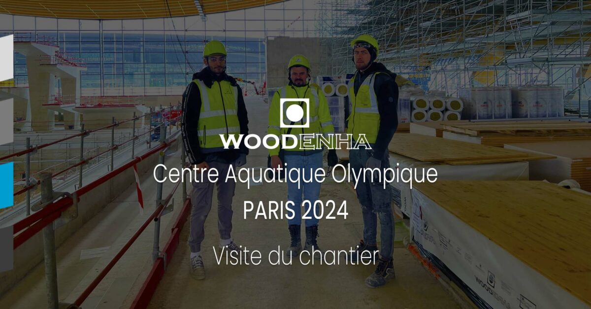 Illustration du chef de chantier et ses 2 employés du centre aquatique olympique pour les jeux olympiques de Paris 2024