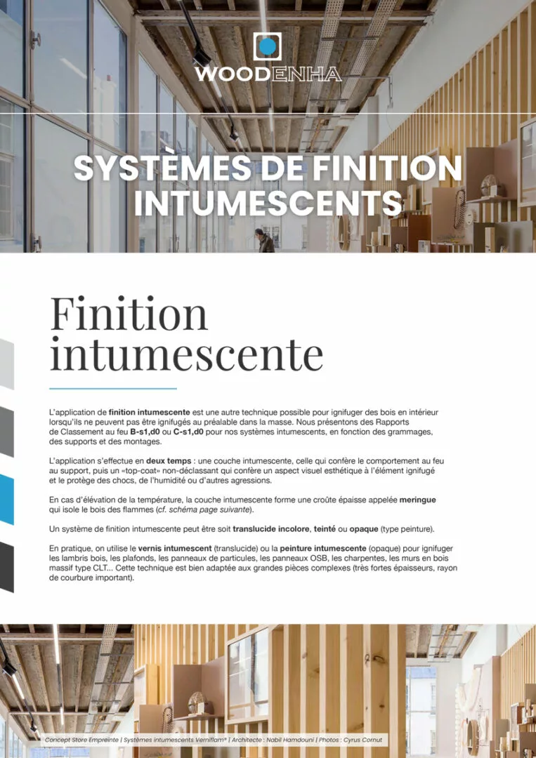 Systèmes de finition intumescents - Woodenha Industries