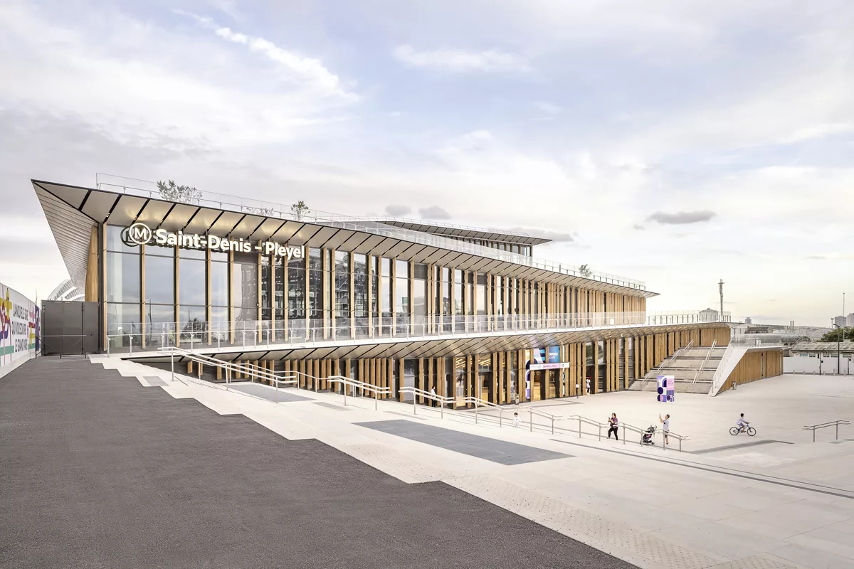 Gare saint denis pleyel - Architecte : Kengo Kuma & associés