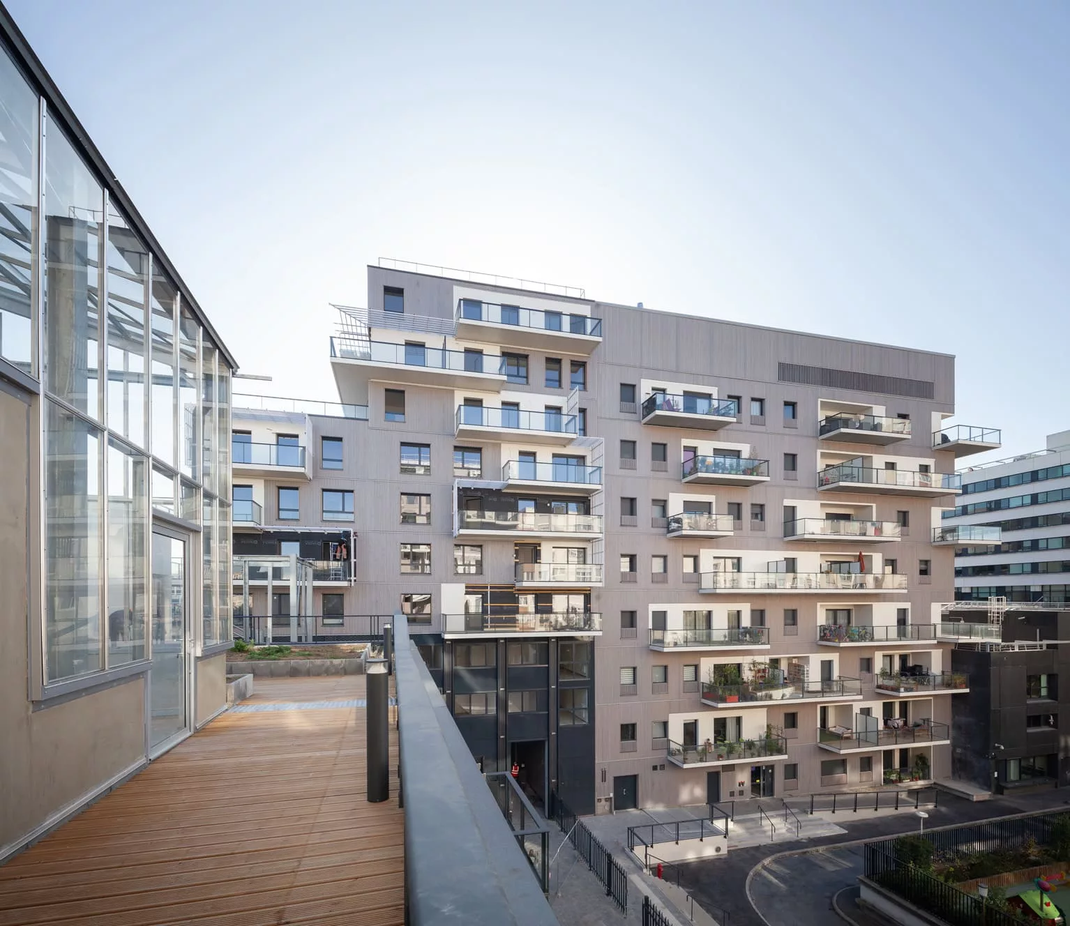 Résidence le Bachelard - Boulevard Brune - Woodenha - ©Hugo Hébrard